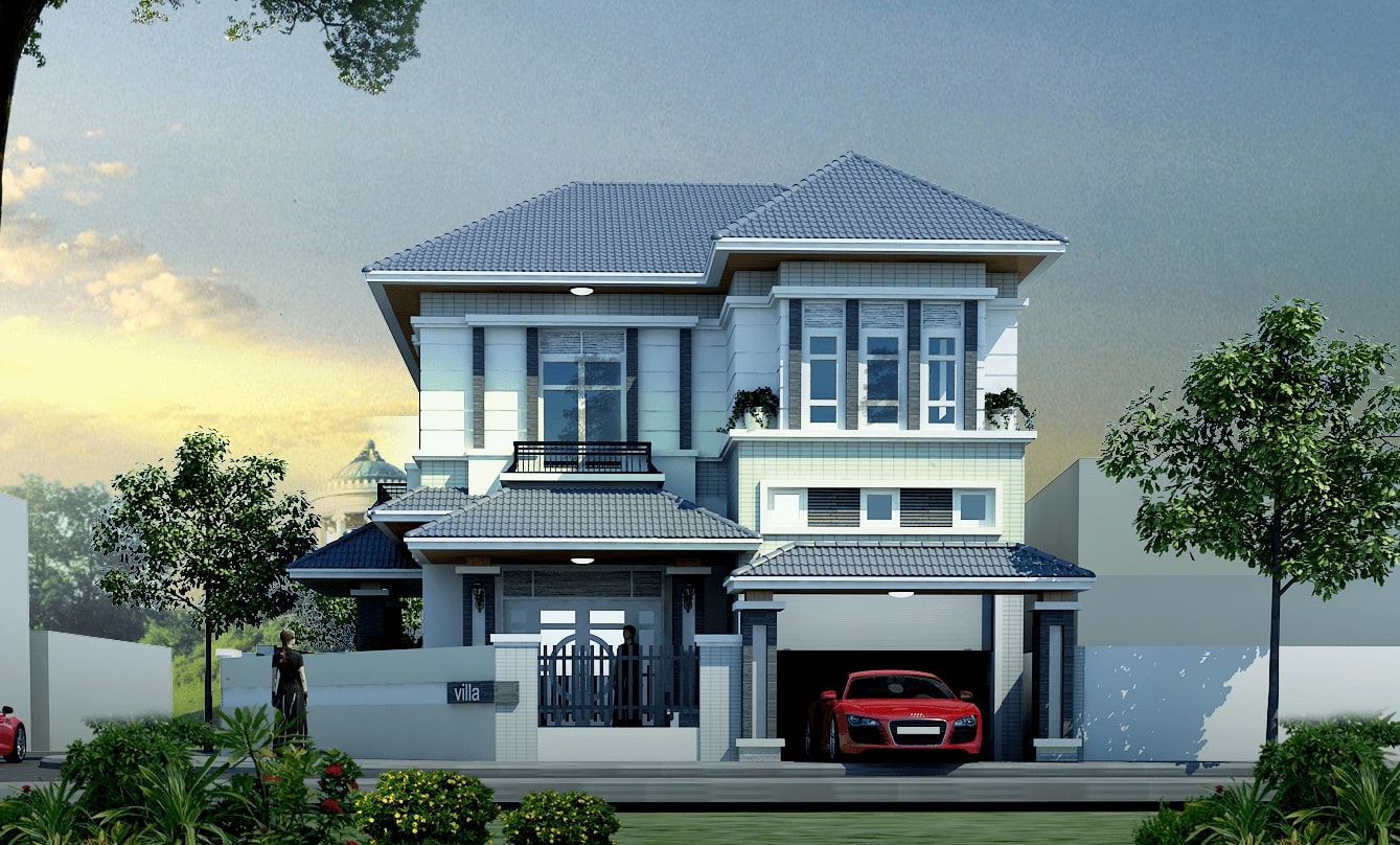 10 Mẫu nhà tân cổ điển với 2 tầng đẹp ấn tượng trong năm 2020