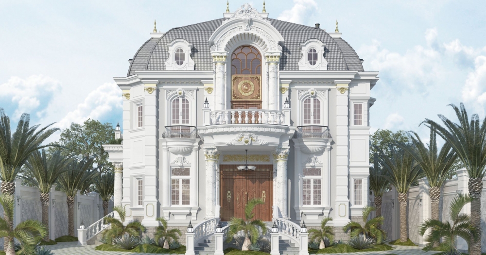 30 + Mẫu thiết kế nhà tân cổ điển sang trọng, đẹp đến bất ngờ