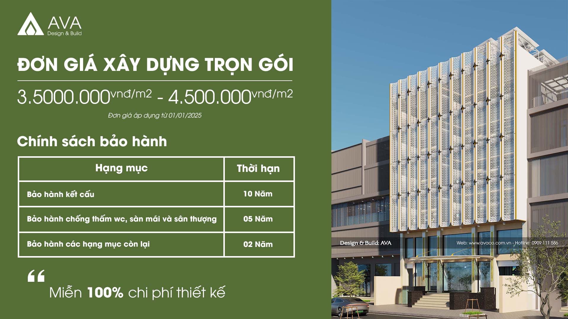 BÁO GIÁ XÂY DỰNG TÒA NHÀ VĂN PHÒNG 2026