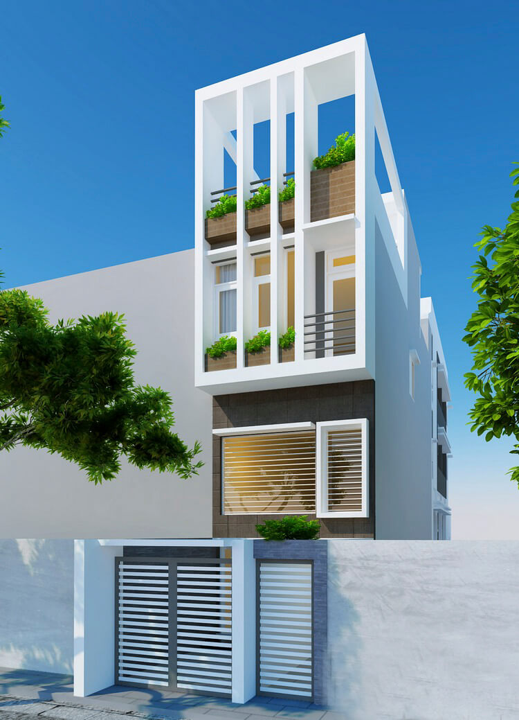 Báo giá xây dựng nhà phố 4 tầng để kinh doanh nhà trọ, phòng trọ