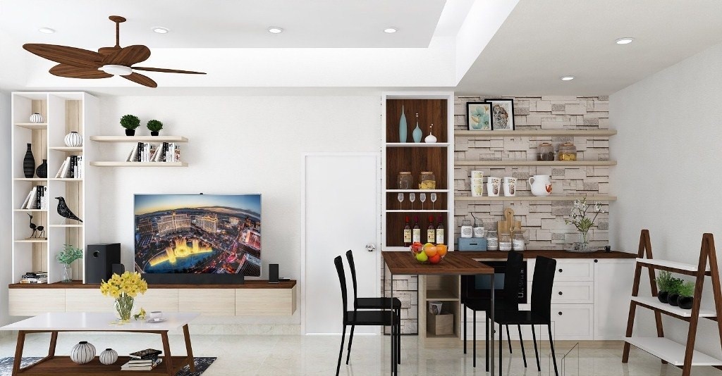 Biến tấu nội thất phòng khách hiện đại với những mẫu kệ tivi đẹp ấn tượng