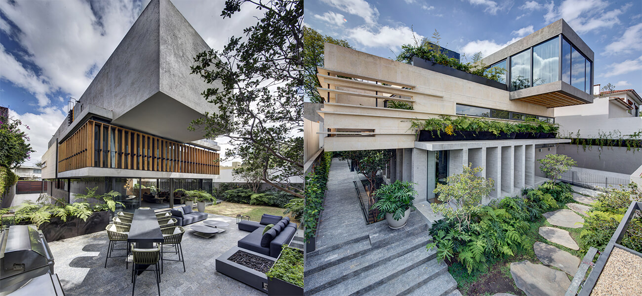 Biệt thự 3 tầng kết hợp hài hòa của không gian trong và ngoài trời