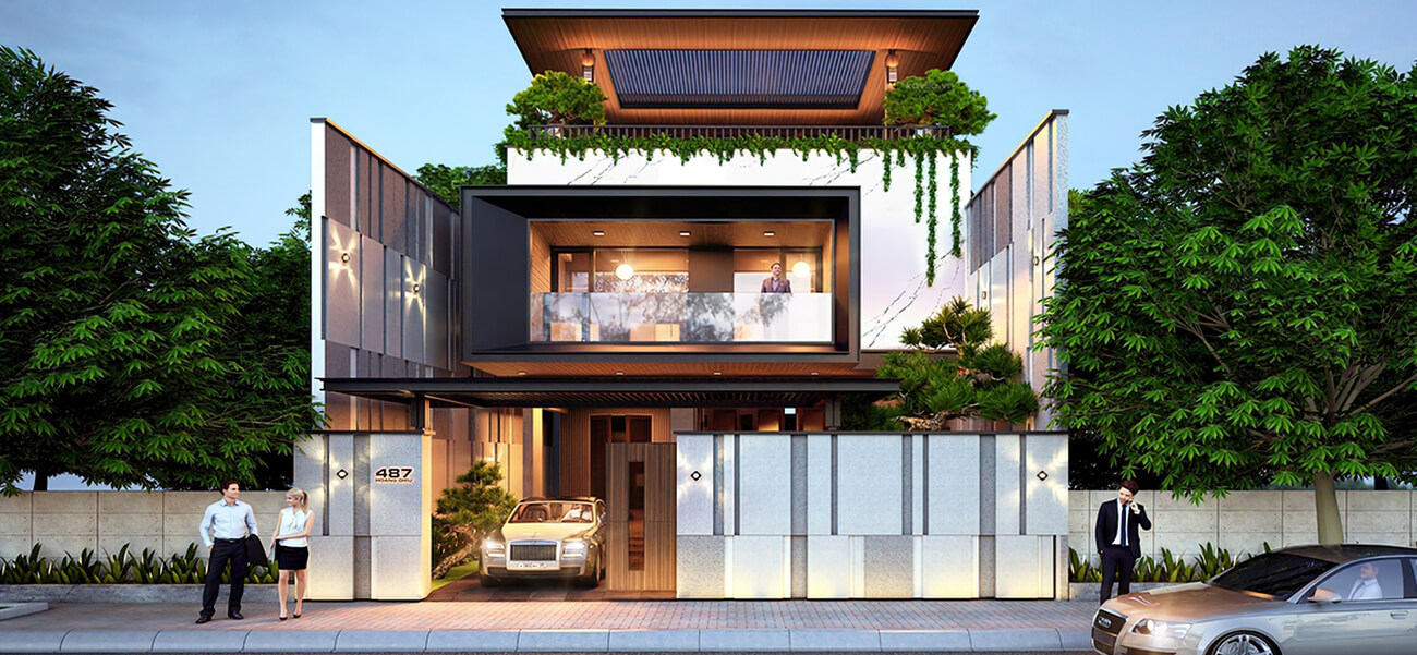 Biệt thự hiện đại 3 tầng 10x25m hướng đông tuyệt đẹp tại Hà Nội