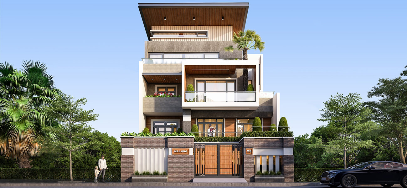 Biệt thự hiện đại 4 tầng thiết kế lạ mắt và đẳng cấp tại TP. Hồ Chí Minh