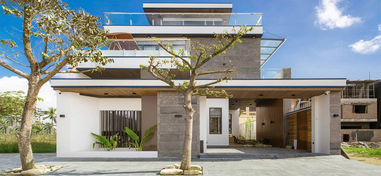 Biệt thự hiện đại thiết kế mở, tận dụng tối đa gió và ánh sáng tự nhiên