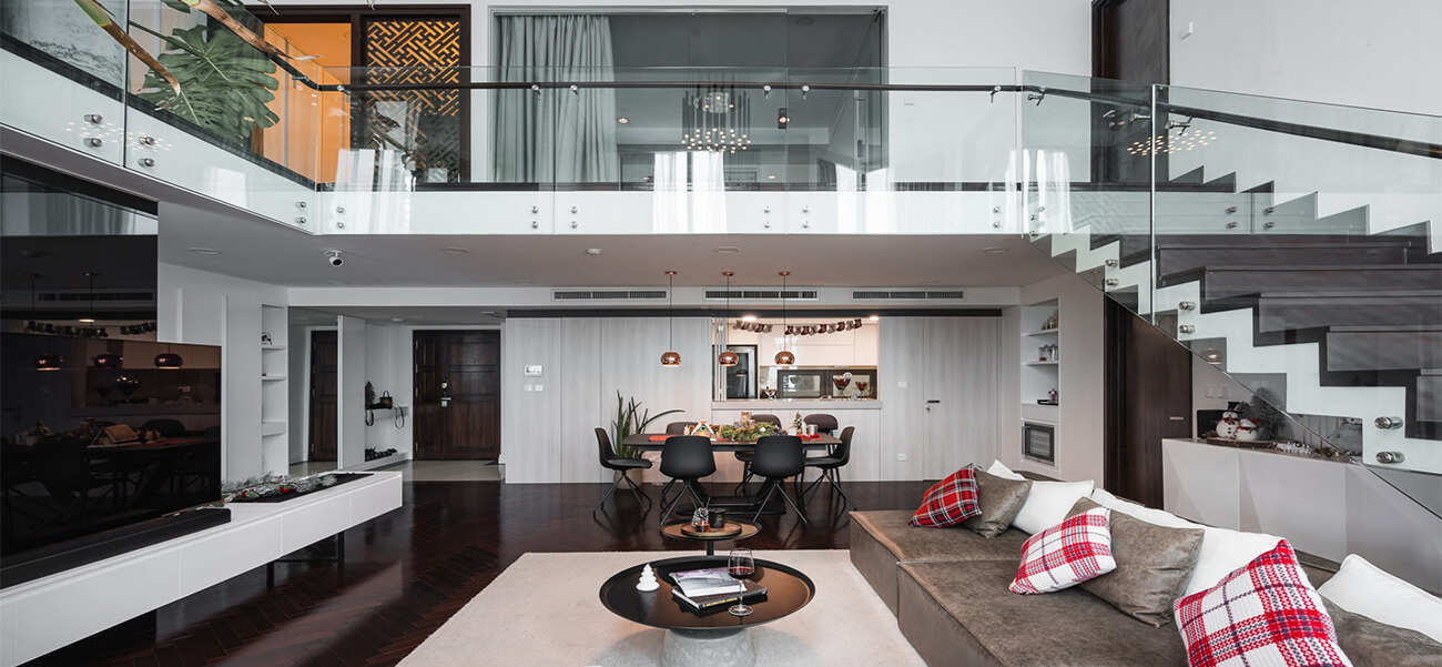 Căn hộ Duplex đẹp sang chảnh chẳng kém gì biệt thự mặt đất & đơn giá xây dựng tphcm