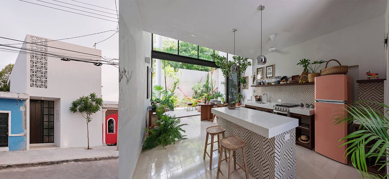 Căn nhà có mặt tiền nhà đẹp đơn giản với không gian sống bên trong mang phong cách nghỉ dưỡng