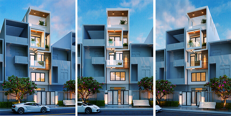 Không gian xanh trong thiết kế nội thất và thiết kế kiến trúc nhà phố