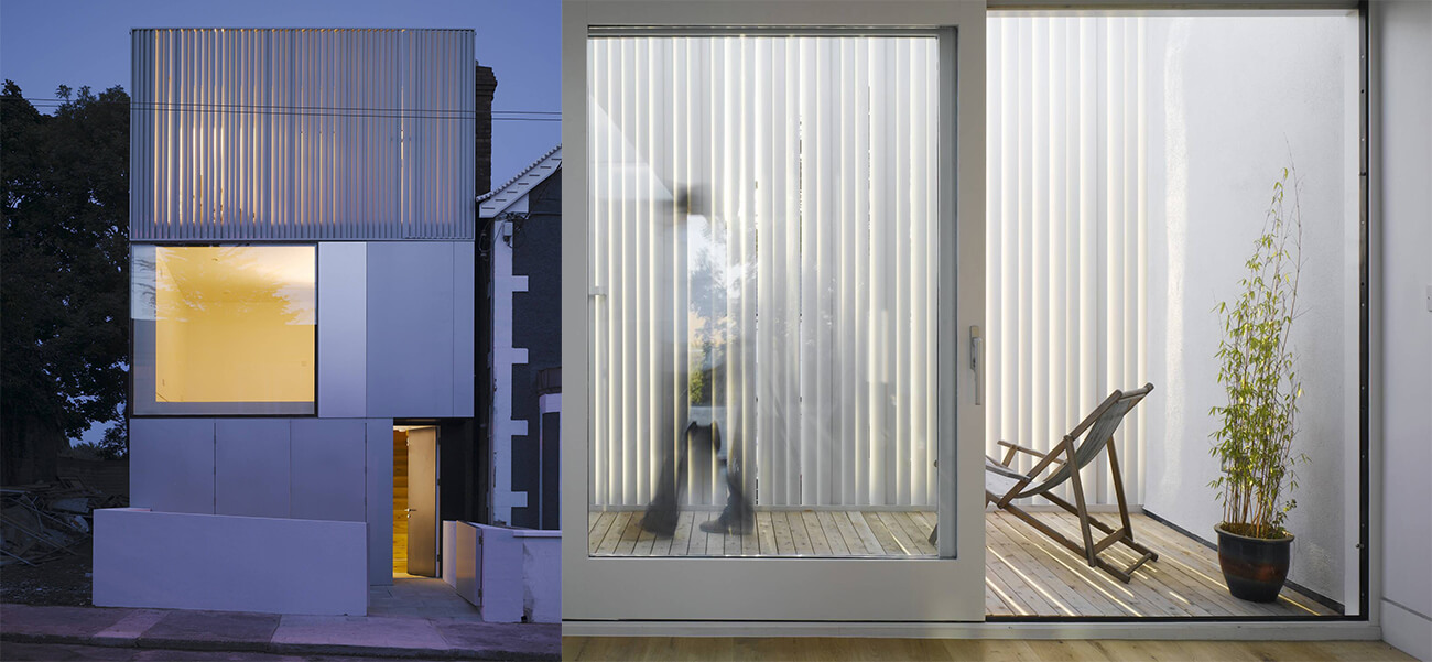 Mặt tiền nhà đẹp nửa kín - nửa hở, có khả năng đóng - mở tùy ý gia chủ