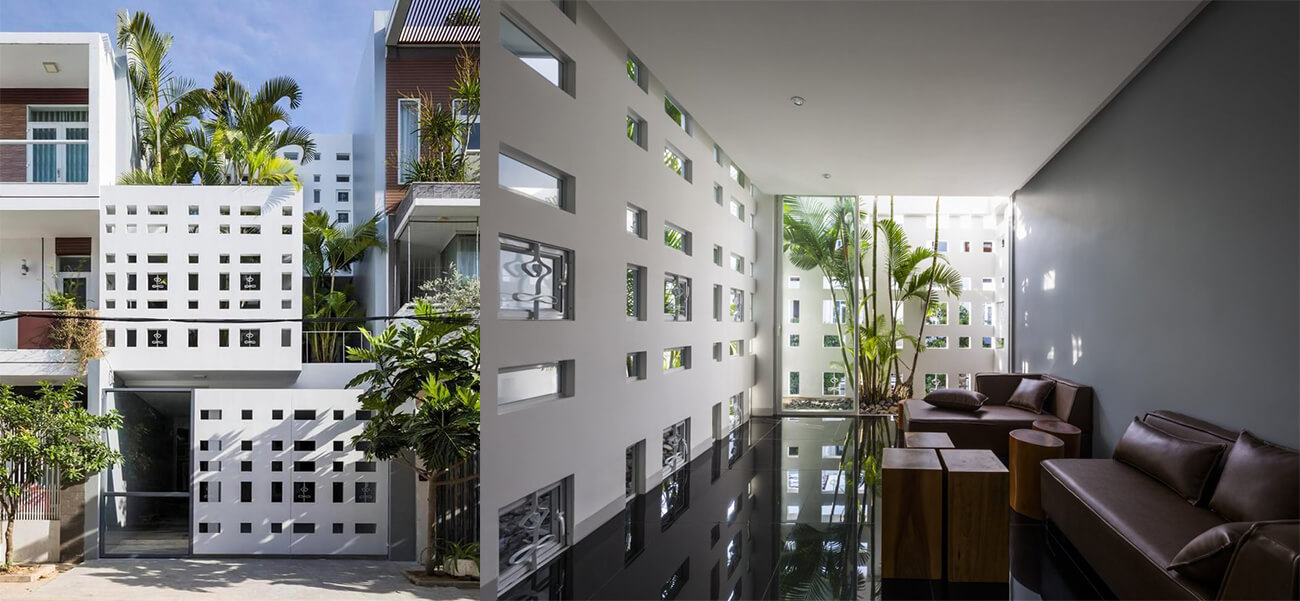 Mặt tiền nhà phố đẹp có 300 cửa sổ, giúp gia chủ tiết kiệm tiền điện hàng tháng