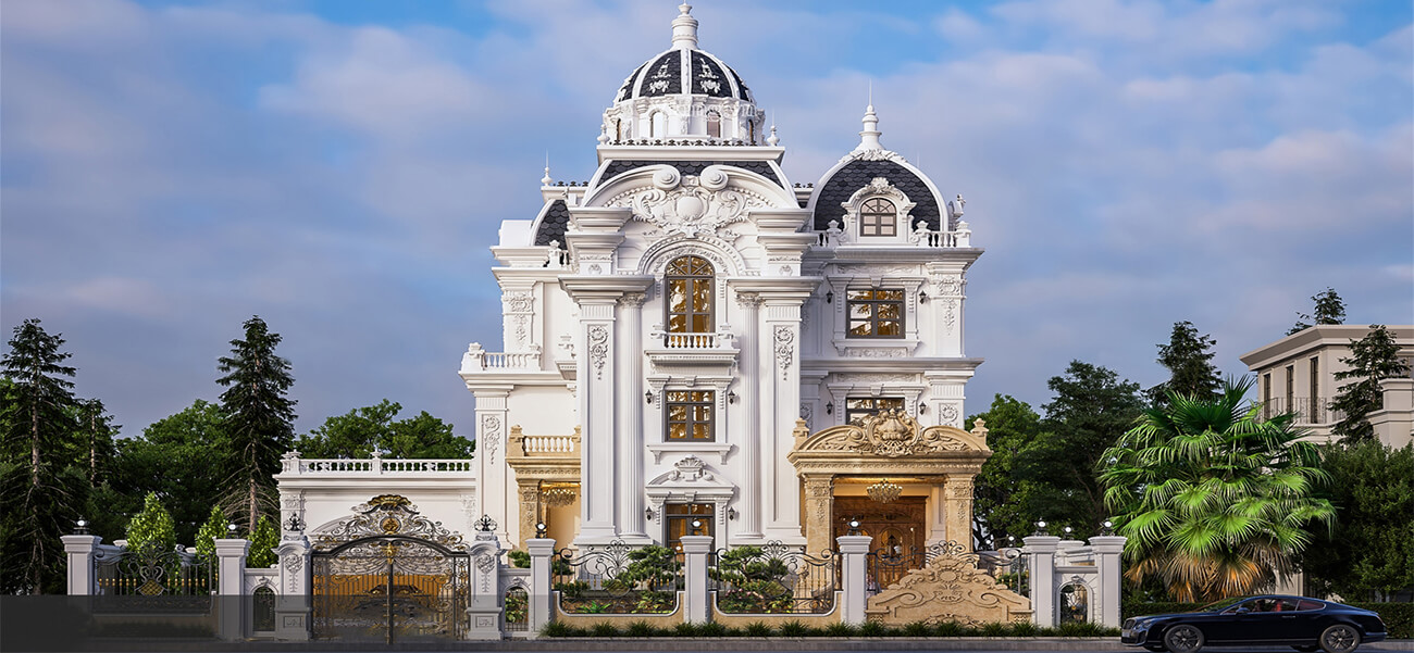 Mẫu biệt thự cổ điển lâu đài độc đáo sử dụng toàn đá tự nhiên tại Quảng Ninh