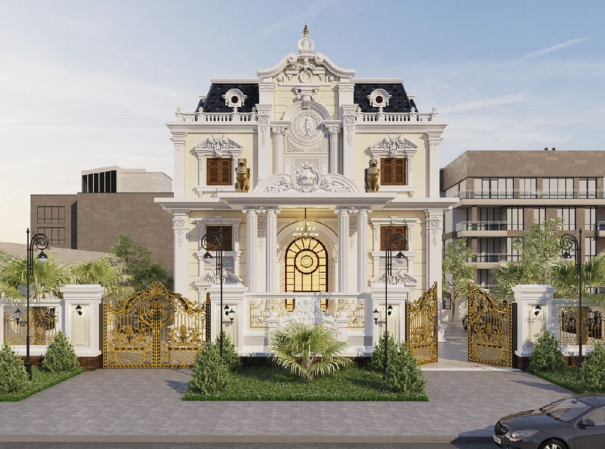 Mẫu biệt thự tân cổ điển 3 tầng 11x12m siêu đẹp tại Bãi Cháy