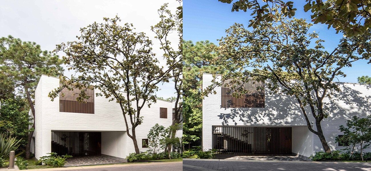 Mẫu nhà 1 trệt 1 lầu nuôi cây để thanh lọc khói bụi & mang lại khí tươi trong lành