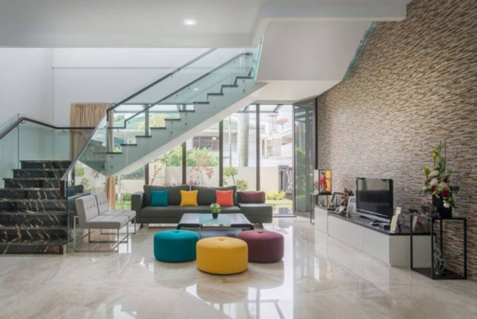 Mẫu nhà phố 2 tầng tuyệt đẹp hiện đại và sang trọng