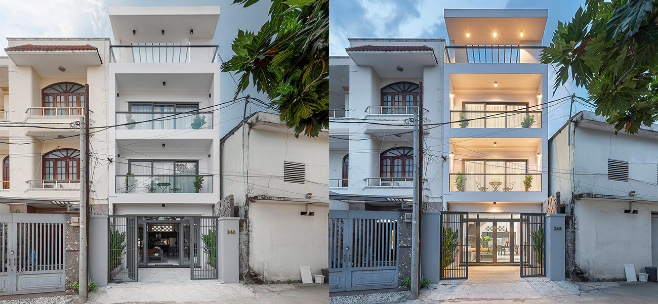 Mẫu nhà phố 4 tầng hiện đại, vô cùng sáng thoáng sau cải tạo từ căn nhà đã nhuốm màu thời gian