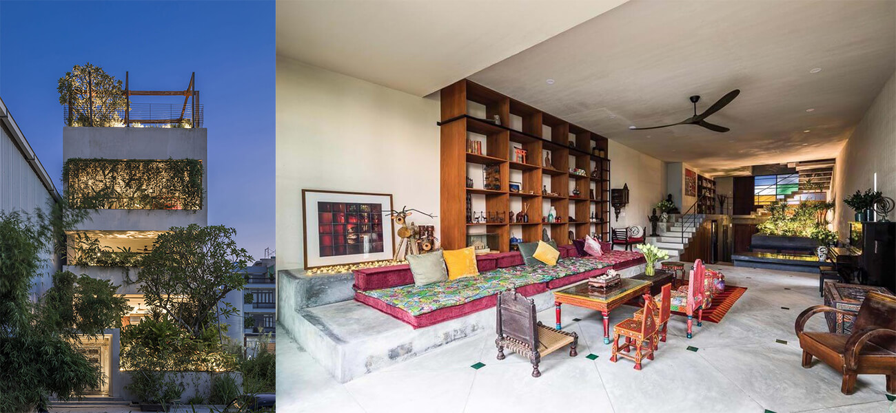 Mẫu nhà phố đẹp với mặt tiền nhà xanh mướt tại TP. Hồ Chí Minh