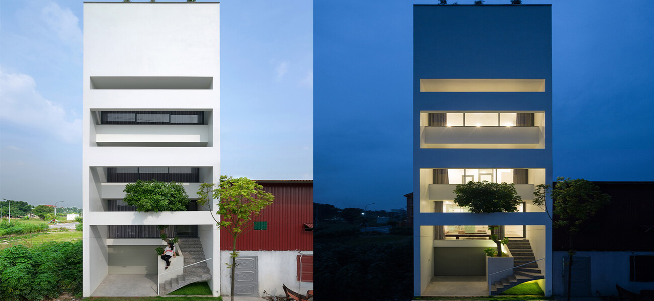 Mẫu nhà phố hiện đại ở Bắc Ninh với vườn tre xếp tầng trong ngôi nhà