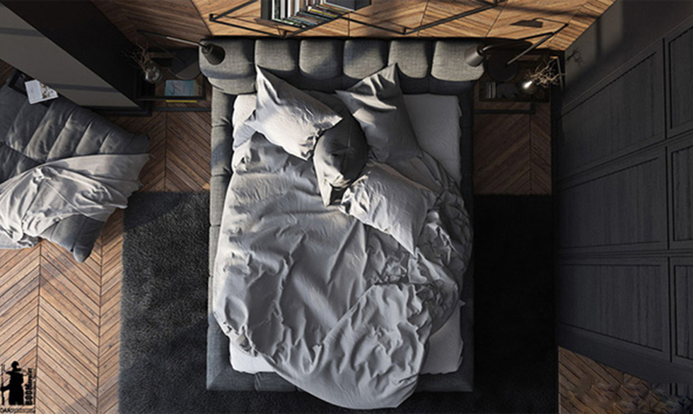 Mẫu phòng ngủ đẹp cho người mệnh kim với căn hộ 110m2