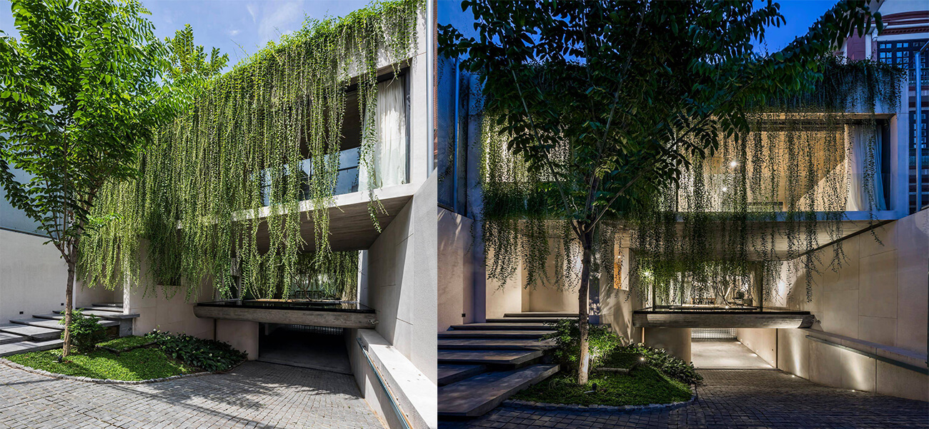 Mẫu thiết kế biệt thự đẹp như công viên nhờ vườn cây xanh mướt và bình yên đến lạ