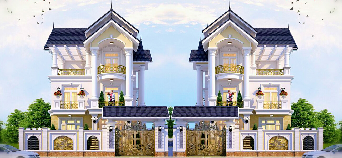 Mẫu thiết kế biệt thự tân cổ điển 3 tầng mái thái đẹp khiến bạn không nỡ rời bước