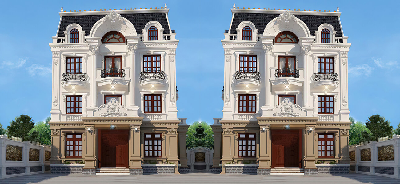 Mẫu thiết kế biệt thự tân cổ điển đẹp, đẳng cấp và sa hoa tại Hà Nội