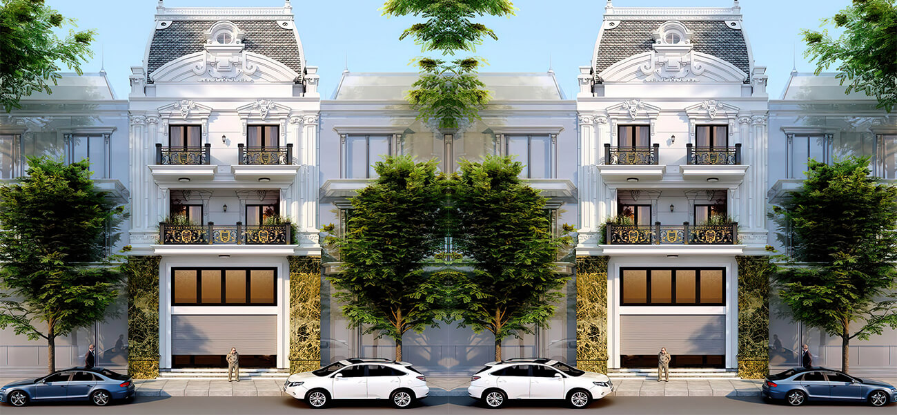 Mẫu thiết kế nhà phố tân cổ điển 6x12m đẹp rạng ngời tại Tiền Giang