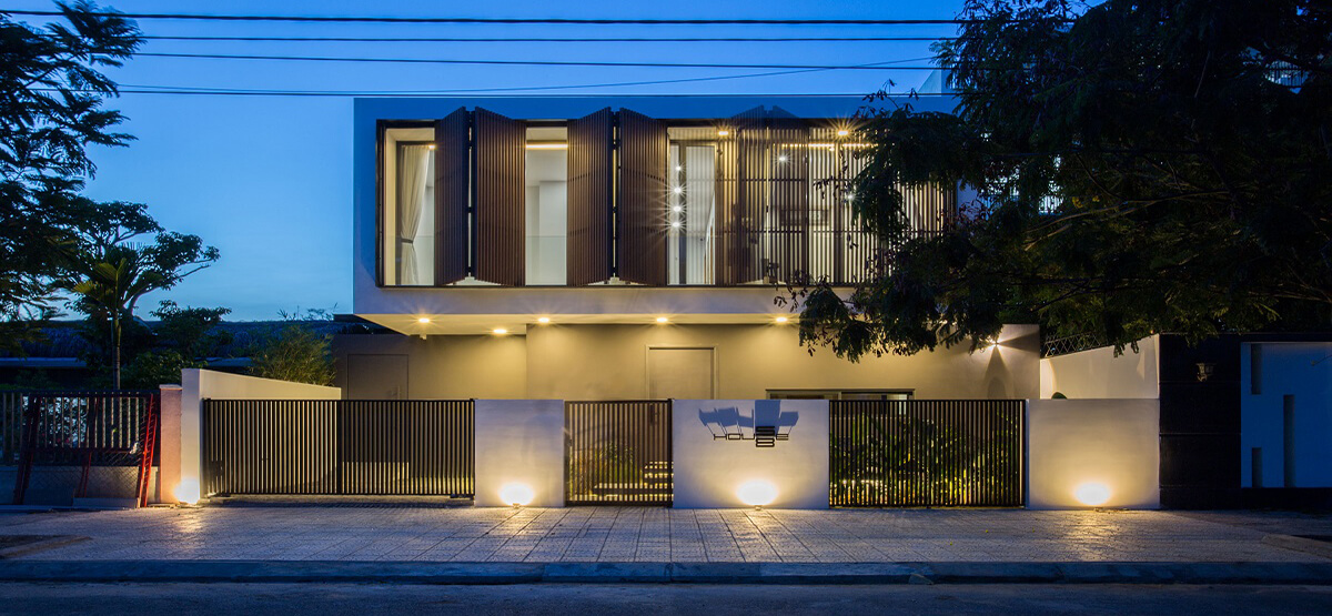 Ngôi biệt thự 2 tầng hiện đại tràn ngập nắng và gió tại Đà Nẵng