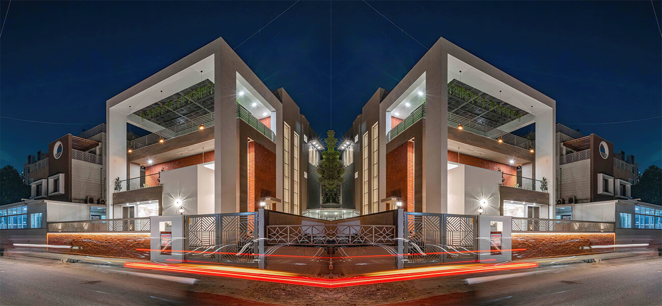 Ngôi biệt thự hiện đại tự tạo bóng mát nhờ lối thiết kế ban công xanh độc đáo, sáng tạo