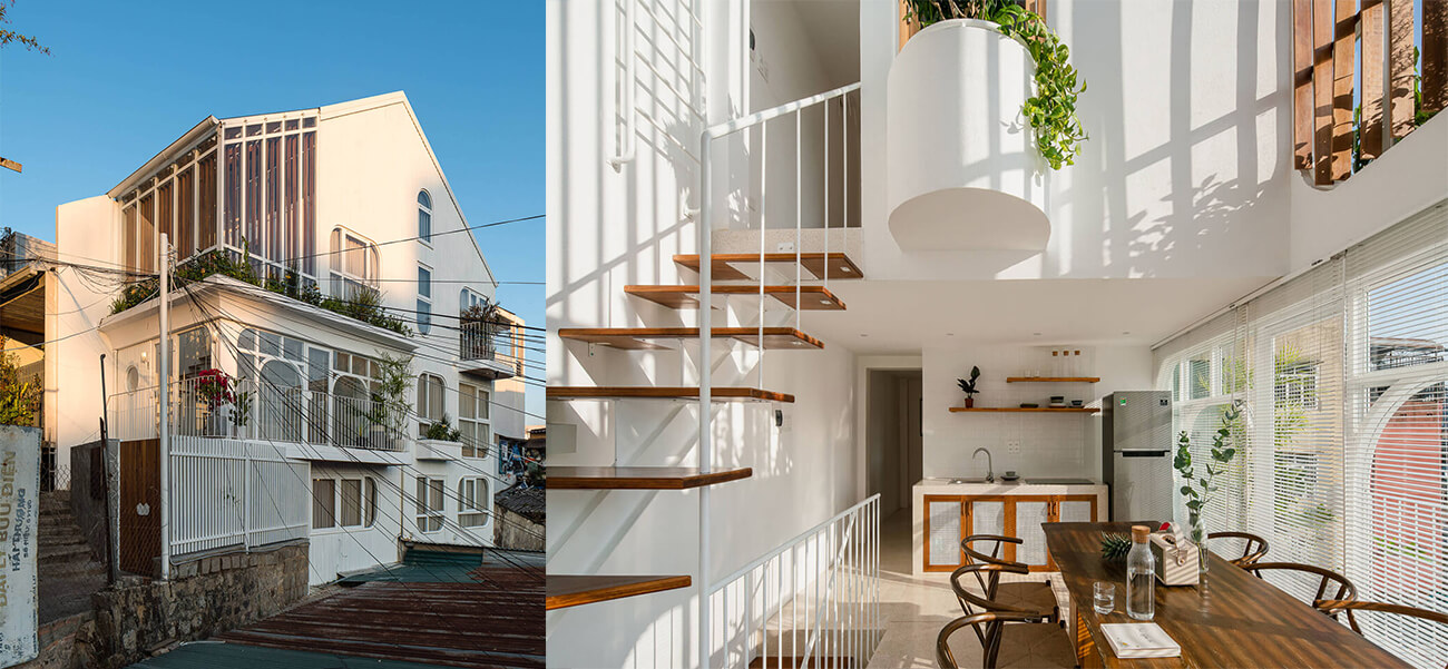 Ngôi nhà phố 150m2 tại Đà Lạt với thiết kế đặc biệt thông thoáng và báo giá xây nhà