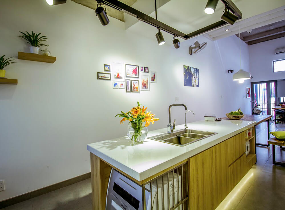 Ngôi nhà phố 2 tầng không có phòng khách ở Sài Gòn