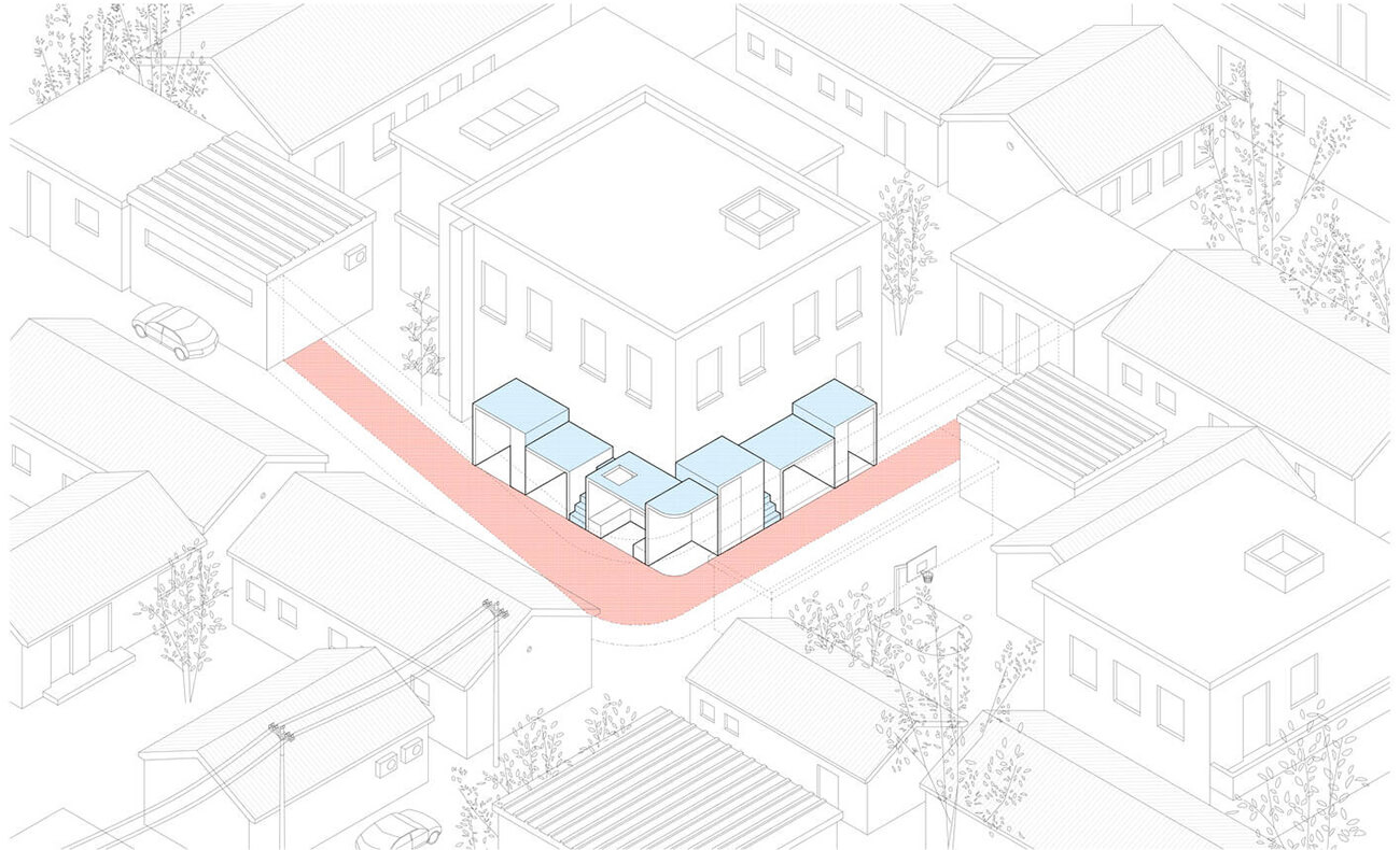 Ngôi nhà phố 43m2 thiết kế hình chữ L độc đáo và báo giá xây dựng nhà phố