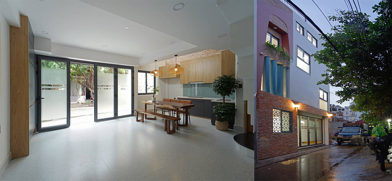 Ngôi nhà phố 5m ghi điểm nhờ tận dụng tối đa công năng sử dụng cho gia đình 4 người