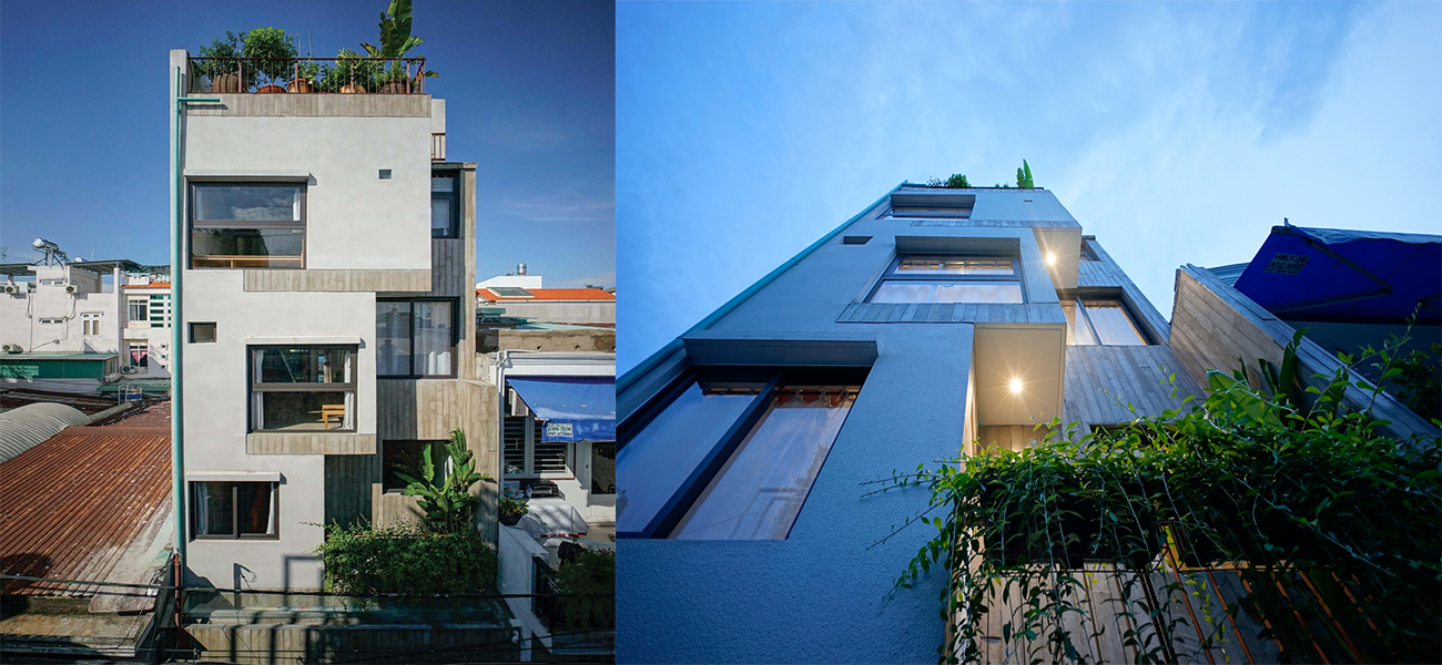 Ngôi nhà phố đẹp mái chồng mái có đơn giá xây dựng 2,8 tỷ đồng