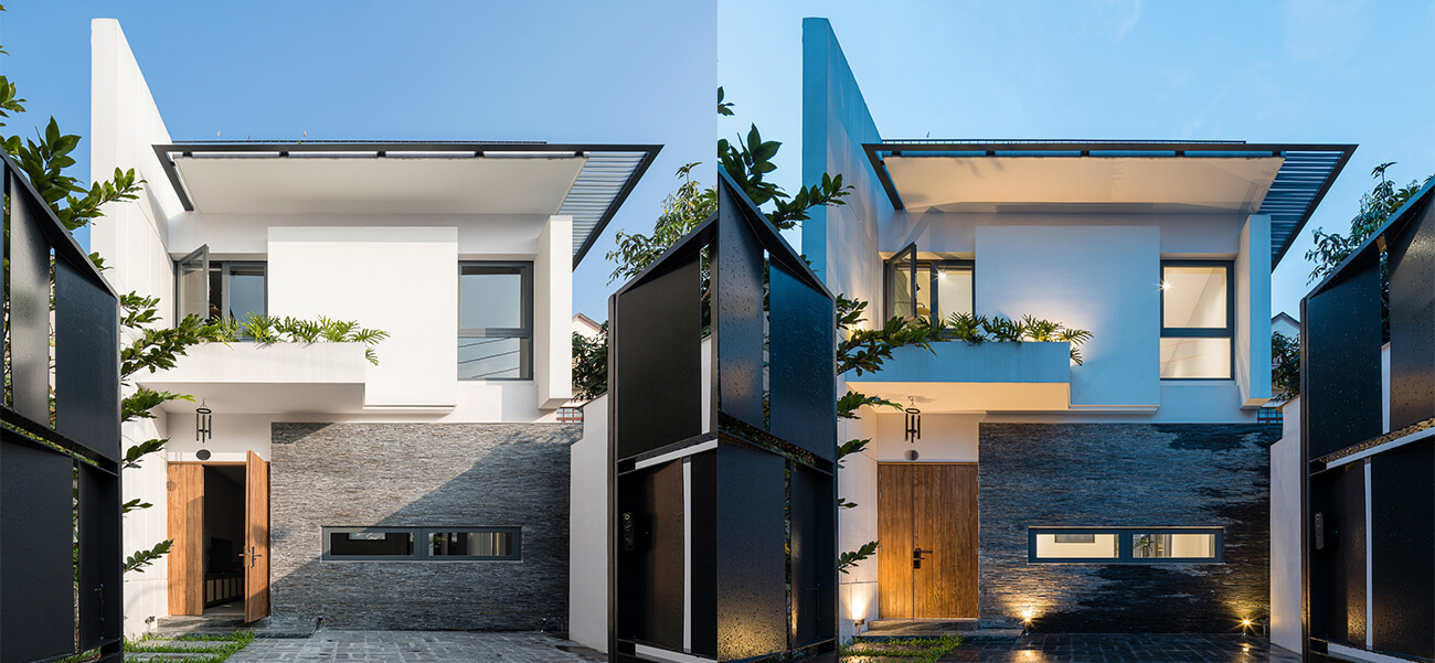 Ngôi nhà phố lệch tầng có vườn xanh của gia đình 3 thế hệ ở TP.HCM & báo giá thi công nhà phố