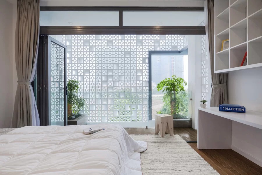 Ngôi nhà 'tổ kén' ở Hà Nội thoáng mà vẫn kín đáo