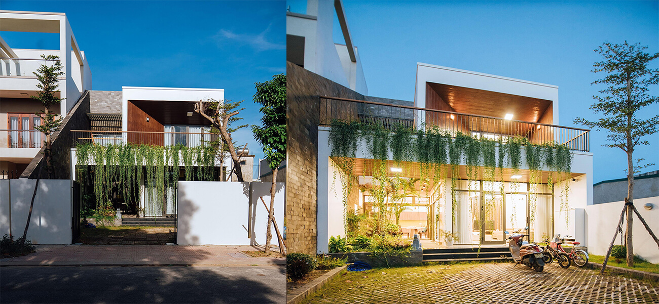 Nhà 2 tầng ở Quảng Bình có hồ cá Koi tuyệt đẹp và báo giá thi công phần thô