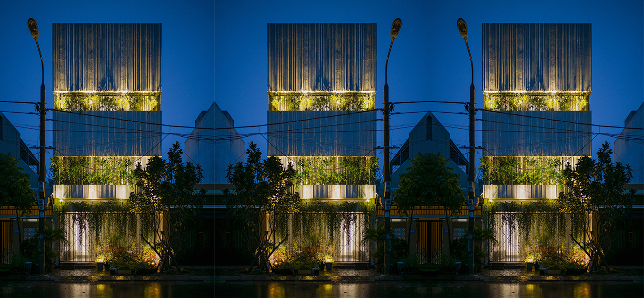 Nhà phố 3 tầng hướng Tây xanh mướt từ ngoài vào trong tại Đà Nẵng