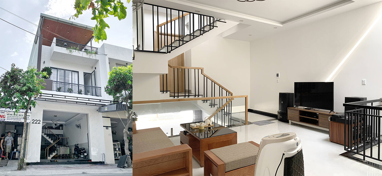 Nhà phố 5m thoáng sáng, là “quả ngọt” sau 25 năm kết hôn của cặp vợ chồng tại Đà Nẵng