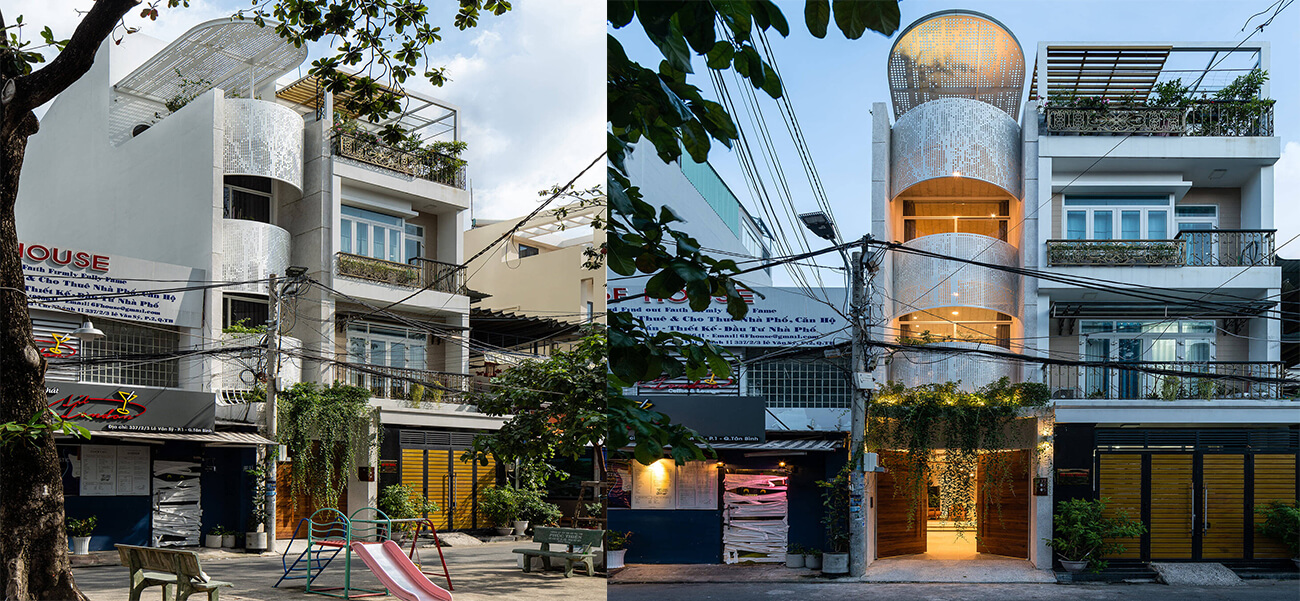 Nhà phố Sài Gòn mặt tiền siêu hẹp chỉ 2,7m, thiết kế lệch tầng - Công ty xây dựng nhà phố