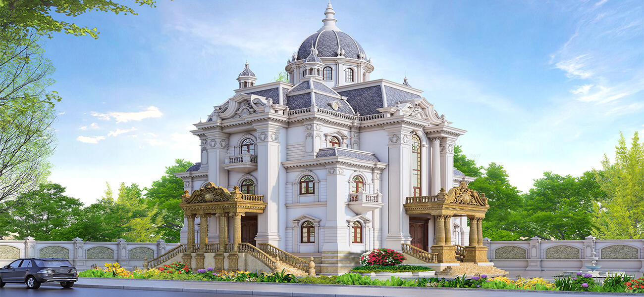 Những mẫu biệt thự cổ điển kiểu Pháp đẹp sang trọng nhất và lưu ý bạn nên biết