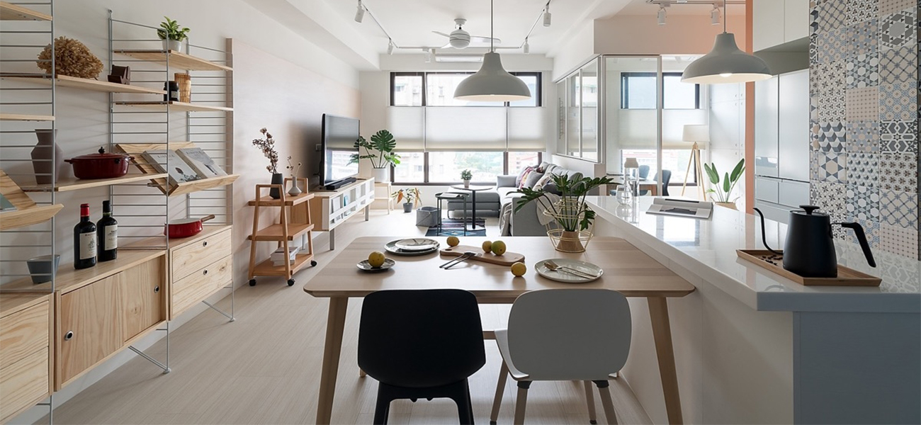 Thiết kế nội thất chung cư 85m2 với màu sắc nhẹ nhàng, thanh lịch