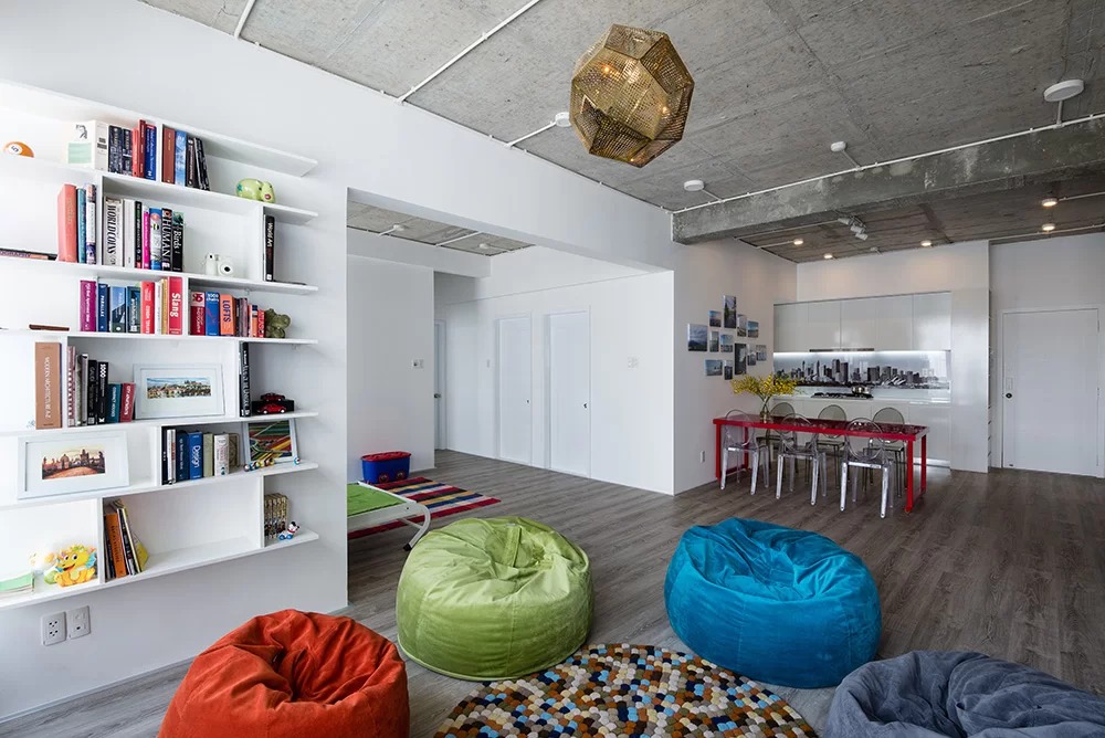 Thiết kế tiện nghi mà tiết kiệm trong căn hộ gia đình trẻ