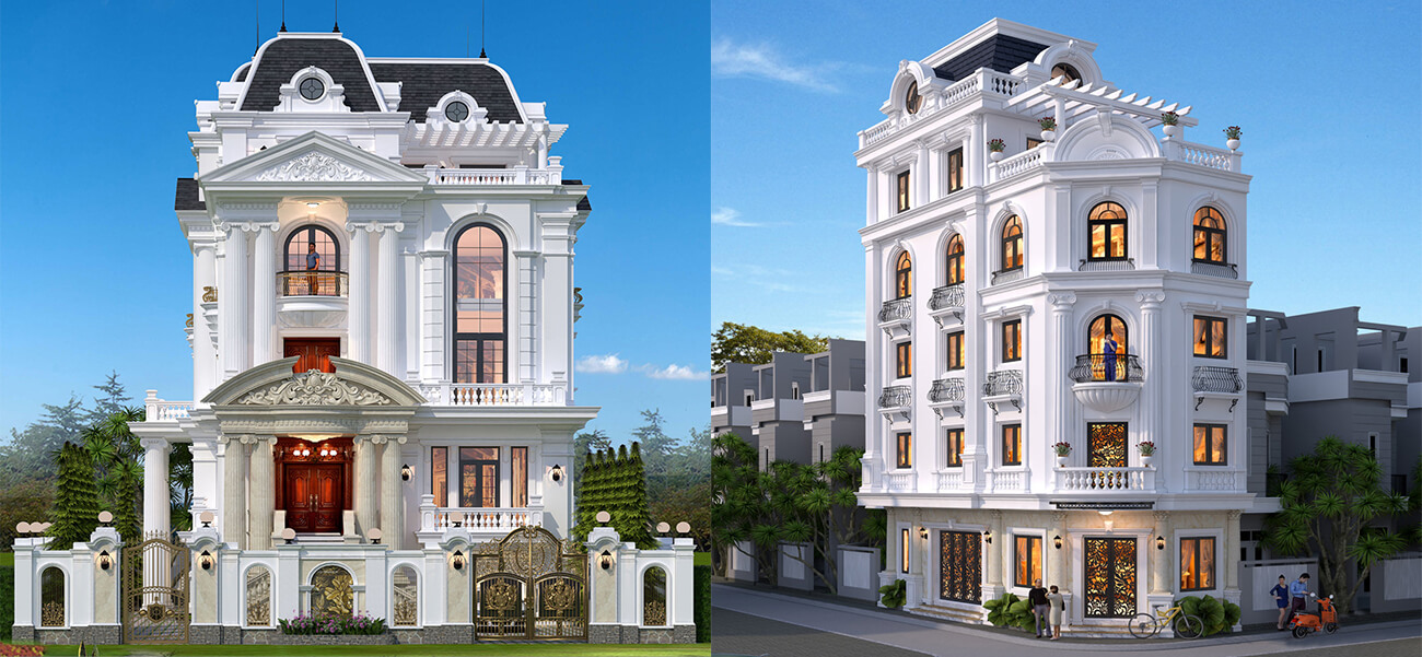 TOP 6 biệt thự tân cổ điển kiểu Pháp sang trọng nhất năm 2022