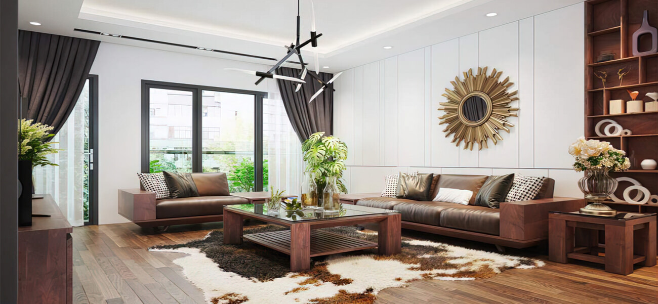 Trang trí không gian nội thất đẹp với chất liệu gỗ cao cấp