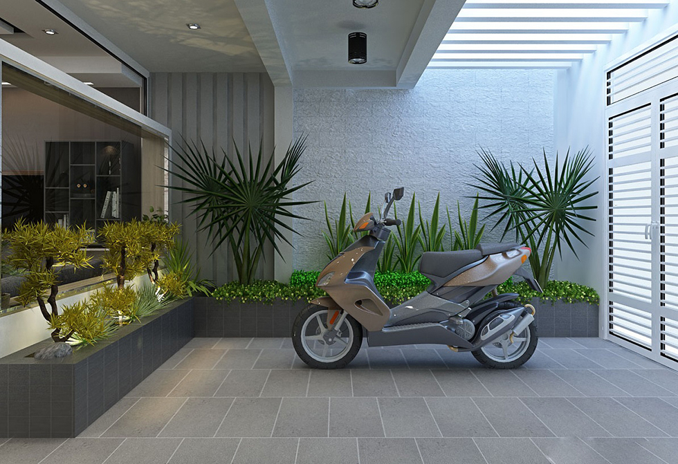 Tư vấn mẫu nhà phố đẹp 67.5 m2 và thoáng cho vợ chồng 8x