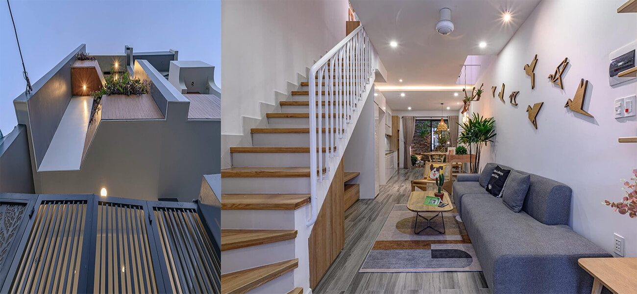 Vợ chồng trẻ tậu ngôi nhà 3 tầng ven sông Hàn đẹp như đi nghỉ dưỡng và báo giá xây nhà trọn gói