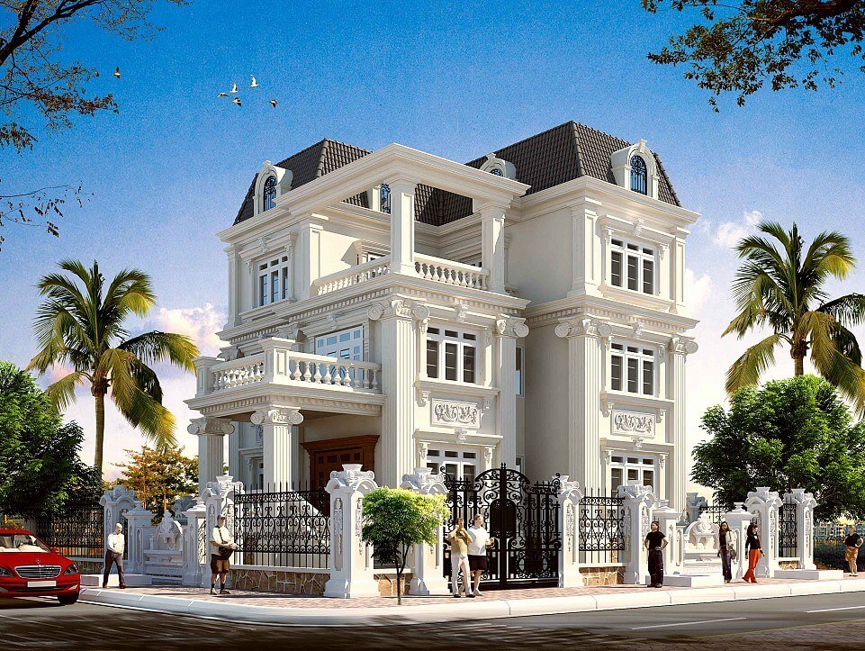 Xu hướng thiết kế biệt thự cổ điển đẹp ngày nay