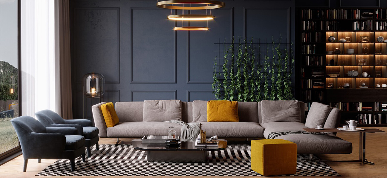 Ý tưởng tuyệt vời cho mẫu nội thất phòng khách đẹp và độc đáo