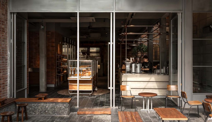 2025 Thiết Kế Tiệm Bánh Kết Hợp Không Gian Cafe Hiện Đại Phong Cách Công Nghiệp Tại Hà Nội