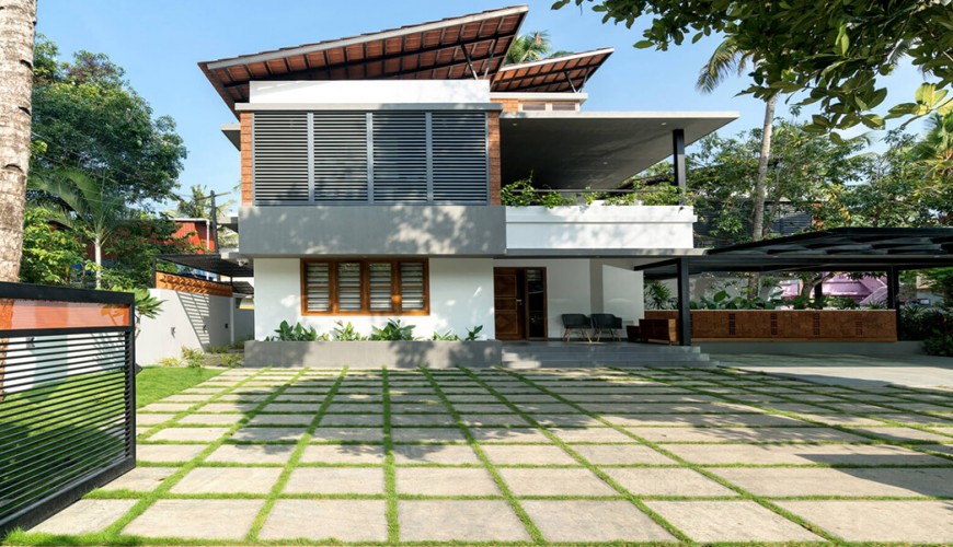 Biệt thự hiện đại 2 tầng 300m2 đầy ắp những khoảng không gian xanh